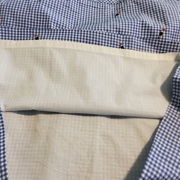 NWT Talbots Gingham Cotton Canvas Parrot Print Skirt Sze 16 Retail $79.50 Preppy - Picture 6 of 9